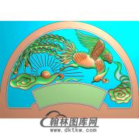 凤碑头精雕图（MBBT-0513）