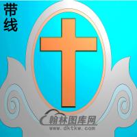 十字架碑头精雕图（MBBT-0516）