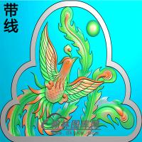 凤碑头精雕图（MBBT-0519）