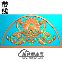 洋花碑头精雕图（MBBT-0540）