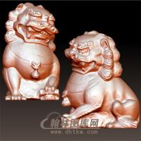 小狮立体圆雕图(YSX-058)