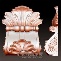 欧式洋花贴花罗马柱托梁立体圆雕图(YZT-052)