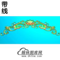 荷花碑板精雕图（MBBB-1484）