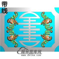 蝙蝠碑板精雕图（MBBB-1504）