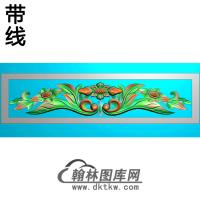 洋花碑板精雕图（MBBB-1518）