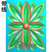 叶子碑板精雕图（MBBB-1526）