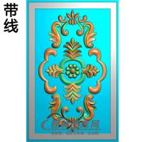 洋花碑板精雕图（MBBB-1532）