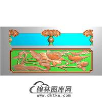 牡丹鸟碑板精雕图（MBBB-1574）