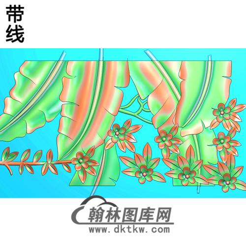 芭蕉精雕图（BJ-023-）