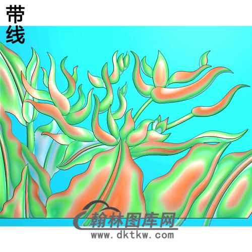 芭蕉精雕图（BJ-047-）