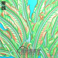 芭蕉精雕图（BJ-052-）