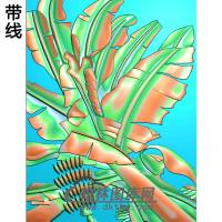 芭蕉精雕图（BJ-066-）