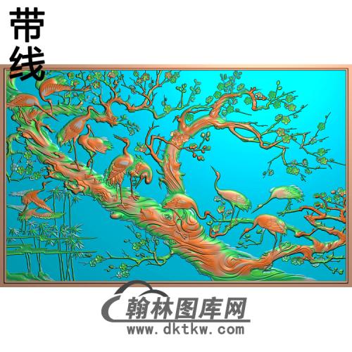 松鹤精雕图（SH-002)