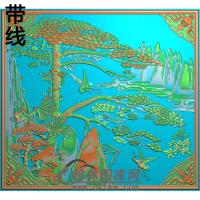 松鹤精雕图（SH-003)