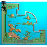 松鹤精雕图（SH-213)