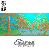 松鹤精雕图（SH-233)