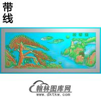 松鹤精雕图（SH-235)