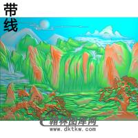 松鹤精雕图（SH-246)