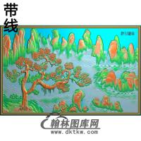 松鹤精雕图（SH-250)