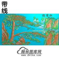 松鹤精雕图（SH-251)