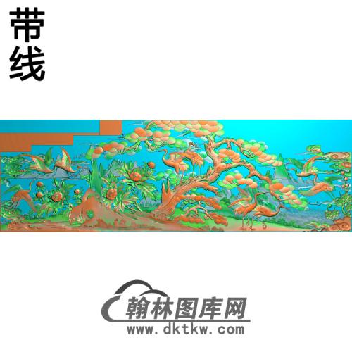 松鹤精雕图（SH-265)