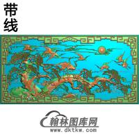 松鹤精雕图（SH-268)