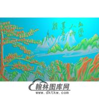 松鹤精雕图（SH-278)