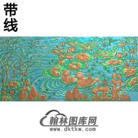 荷花精雕图（HHY-002)
