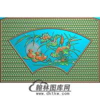荷花精雕图（HHY-036)