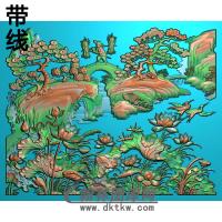 荷花精雕图（HHY-047)