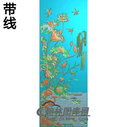 荷花精雕图（HHY-069)