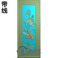 荷花精雕图（HHY-089)