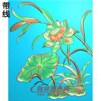 荷花精雕图（HHY-099)