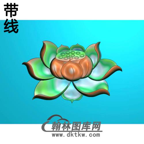 荷花精雕图（HHY-101)