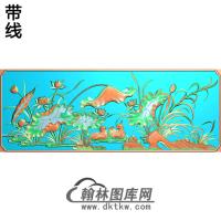 荷花精雕图（HHY-128)