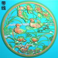 荷花精雕图（HHY-130)