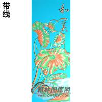 荷花精雕图（HHY-165)