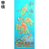 荷花精雕图（HHY-166)