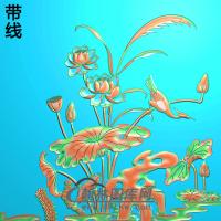 荷花精雕图（HHY-169)