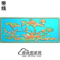 荷花精雕图（HHY-182)