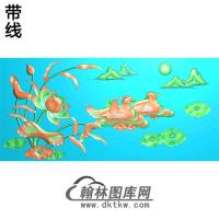 荷花精雕图（HHY-188)