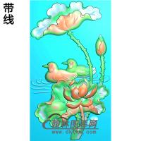 荷花精雕图（HHY-194)