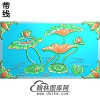 荷花精雕图（HHY-200)