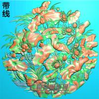荷花精雕图（HHY-202)