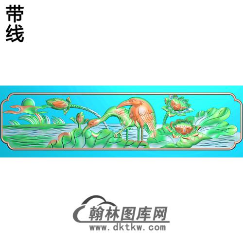 荷花精雕图（HHY-204)