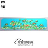 荷花精雕图（HHY-205)