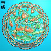 荷花精雕图（HHY-206)