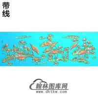 荷花精雕图（HHY-211)