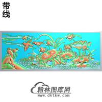 荷花精雕图（HHY-214)