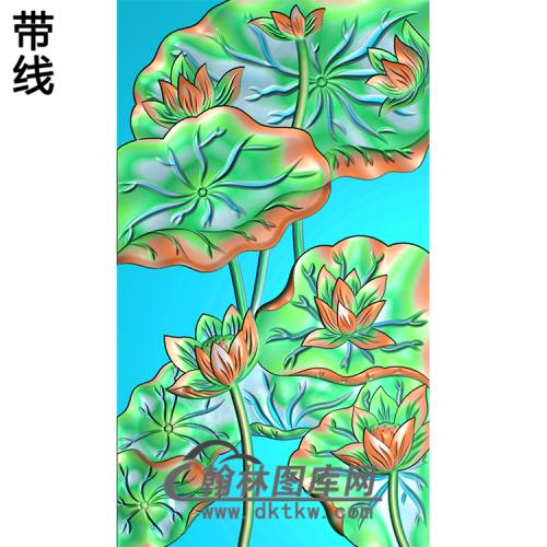 荷花精雕图（HHY-226)